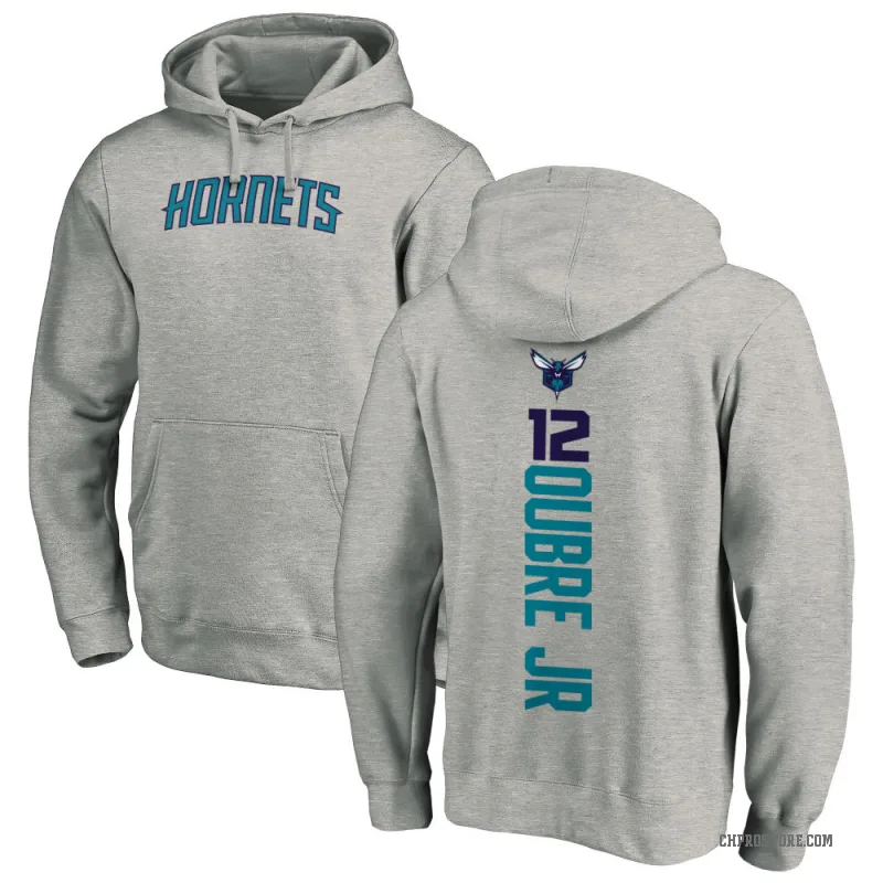 Kelly Oubre Jr. Men's Charlotte Hornets Branded Ash Backer Pullover Hoodie