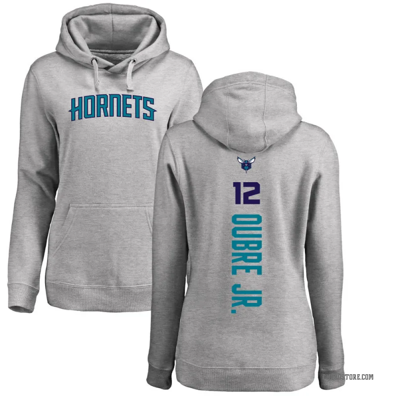 Kelly Oubre Jr. Women's Charlotte Hornets Branded Ash Backer Pullover Hoodie