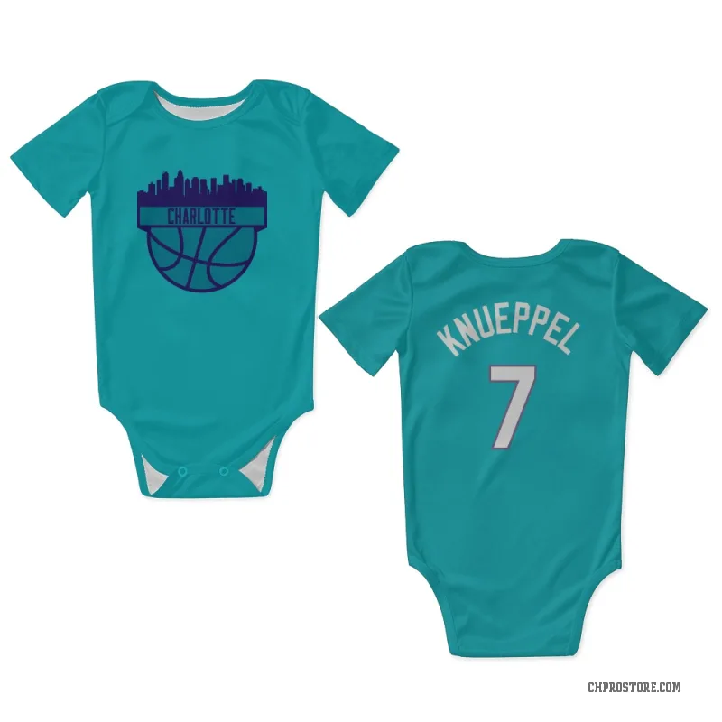 Kon Knueppel  Teal Charlotte Hornets  Newborn & Infant Bodysuit
