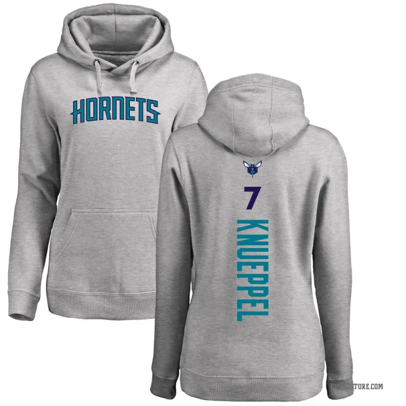 Kon Knueppel Women's Charlotte Hornets Branded Ash Backer Pullover Hoodie