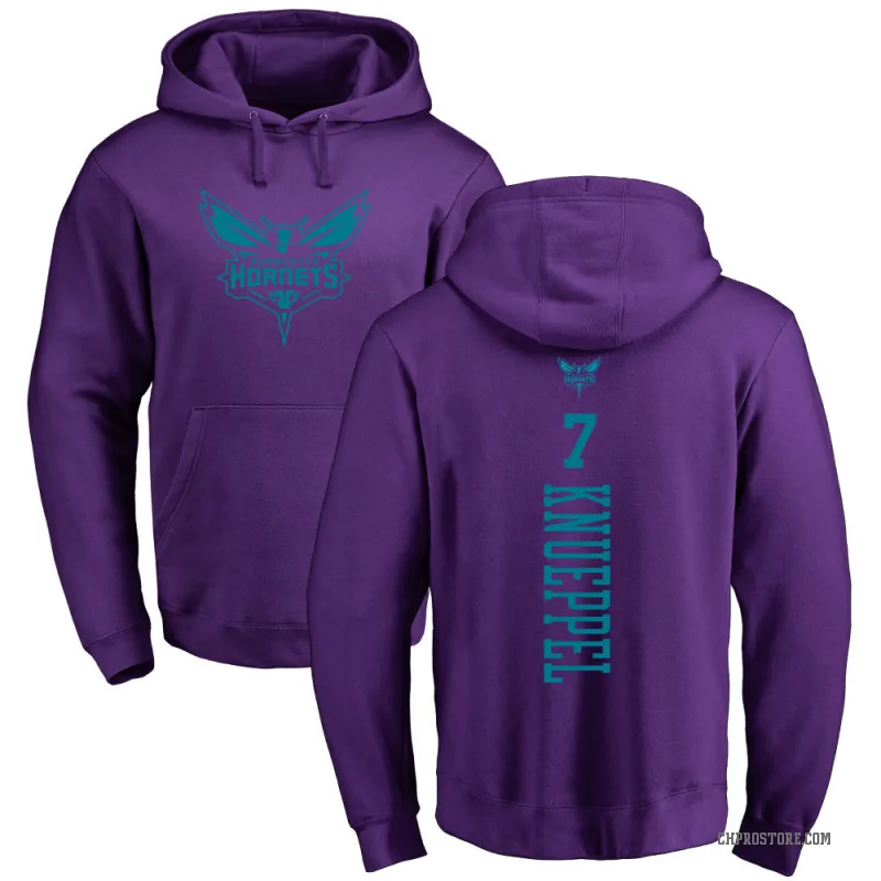 Kon Knueppel Youth Purple Charlotte Hornets Branded One Color Backer Pullover Hoodie