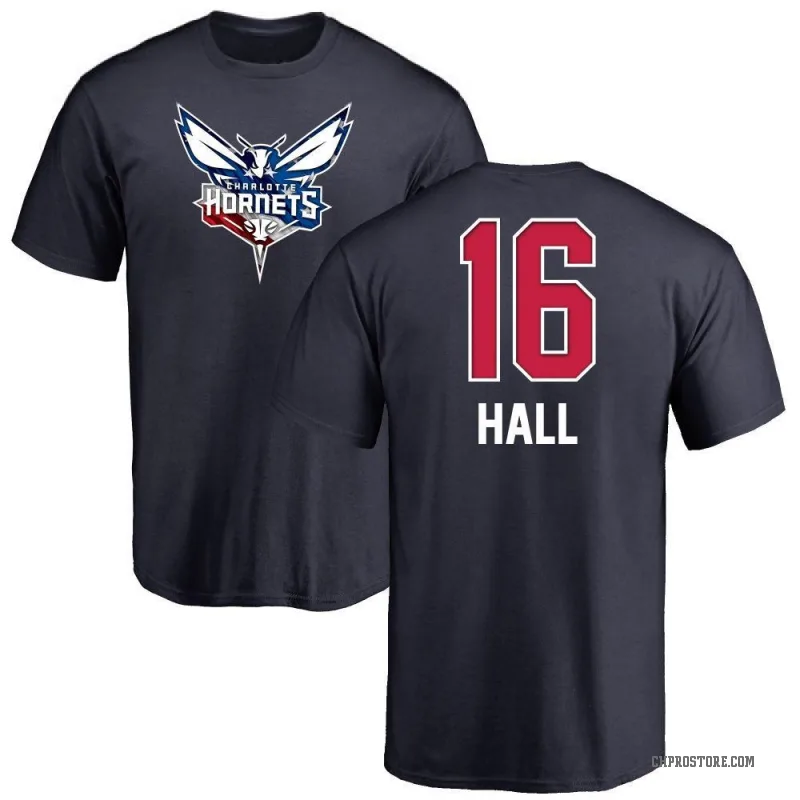 PJ Hall Men's Navy Charlotte Hornets Name and Number Banner Wave T-Shirt