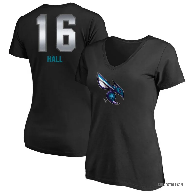 PJ Hall Women's Black Charlotte Hornets Midnight Mascot T-Shirt
