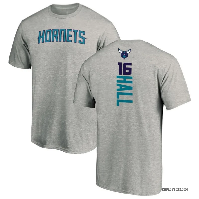 PJ Hall Youth Charlotte Hornets Ash Backer T-Shirt