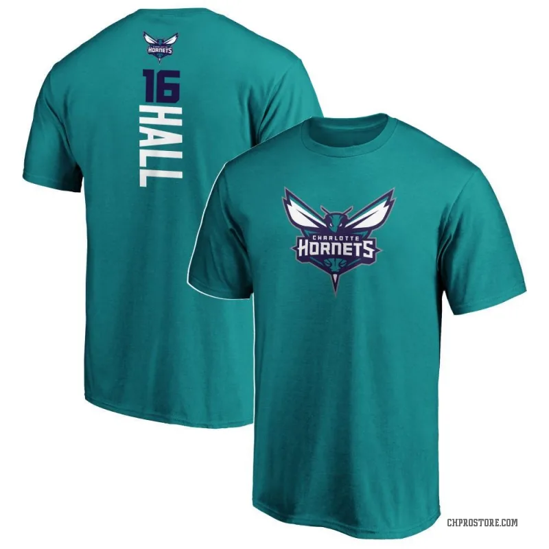 PJ Hall Youth Teal Charlotte Hornets Backer T-Shirt