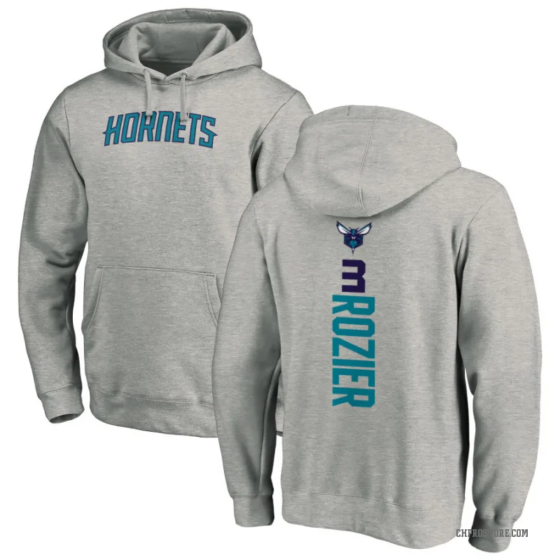 Terry Rozier Men's Charlotte Hornets Branded Ash Backer Pullover Hoodie