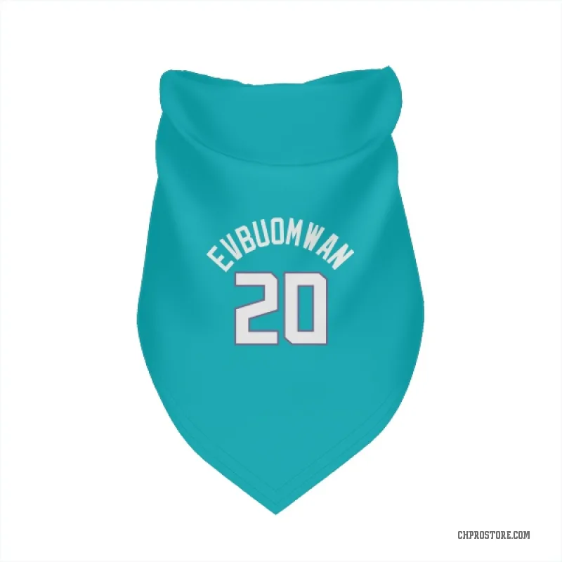 Tosan Evbuomwan  Teal Charlotte Hornets  Cat & Dog Pet Bandana