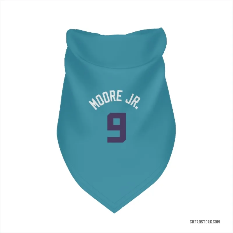Wendell Moore Jr. Purple Charlotte Hornets Teal Cat & Dog Pet Bandana