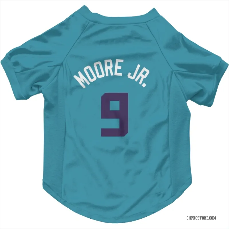 Wendell Moore Jr. Purple Charlotte Hornets Teal Cat & Dog Pet Jersey