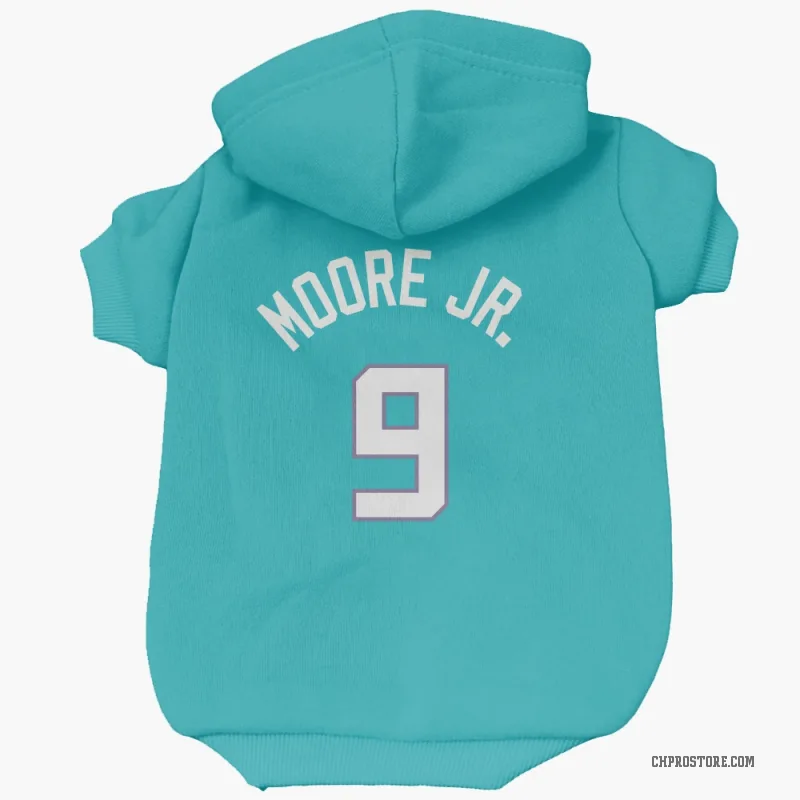Wendell Moore Jr. Teal Charlotte Hornets Cat & Dog Pet Hoodie